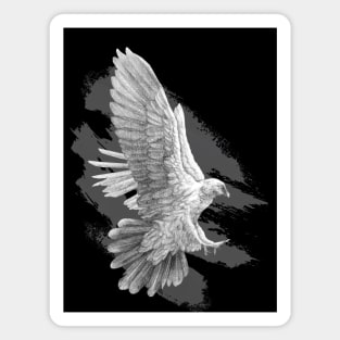 The Graphite Eagle (Black version) Magnet